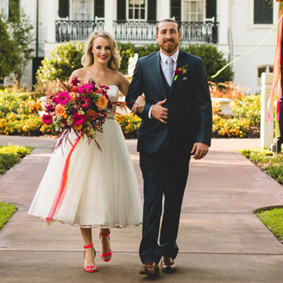 This fun styled New Orleans wedding is SO full of color and we can't get enough!