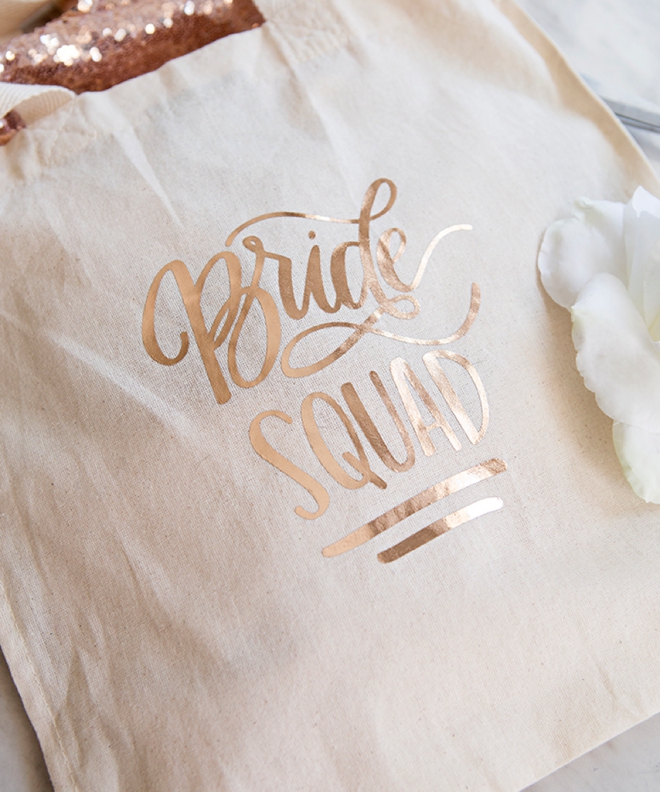 Bride Squad Tote Bag by Something Turquoise