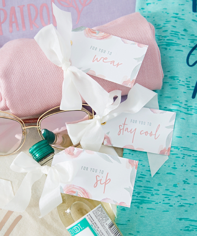 Individual Bridesmaid Gift Tags by Something Turquoise