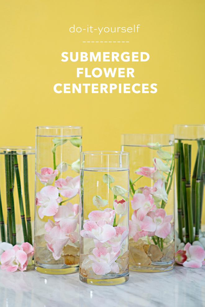 How to make submerged flower centerpieces!