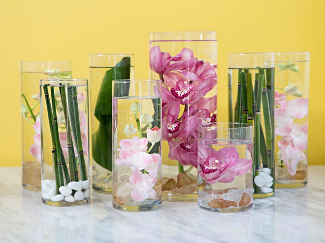 How to make submerged flower centerpieces!