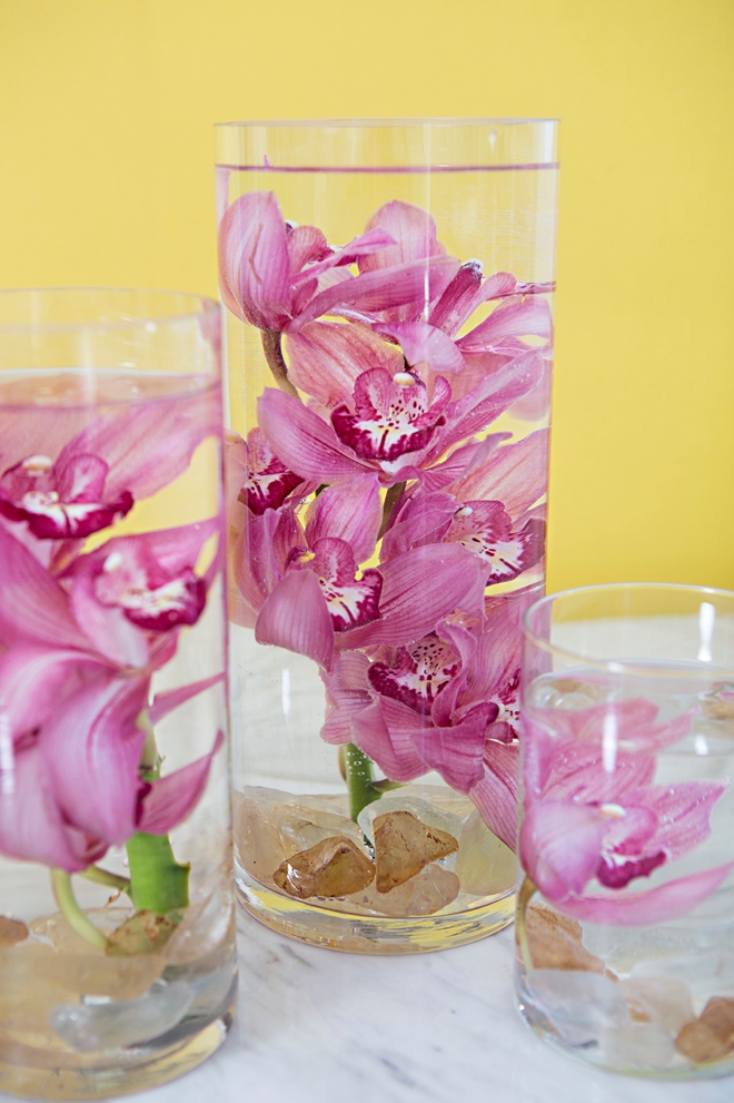 How to make submerged flower centerpieces!