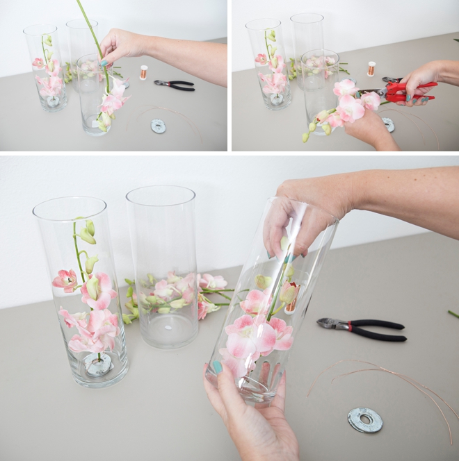 How to make submerged flower centerpieces!