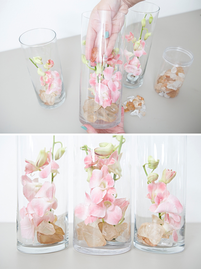 How to make submerged flower centerpieces!