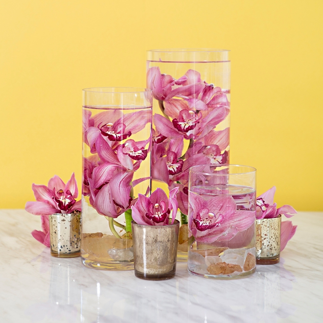 How to make submerged flower centerpieces!