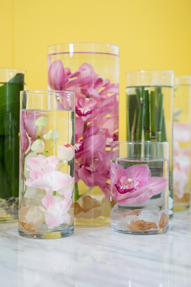 How to make submerged flower centerpieces!