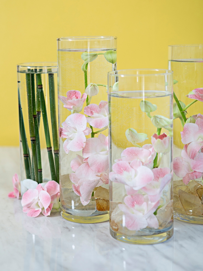 Learn our awesome trick for submerging flowers and leaves in water!