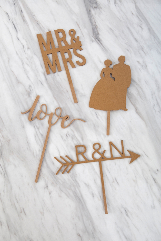 You Have To See These DIY Custom Chipboard Cake  Toppers  