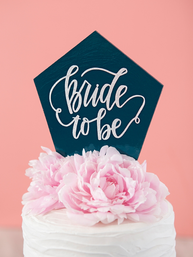 You Have To See These DIY, Custom Chipboard Cake Toppers!