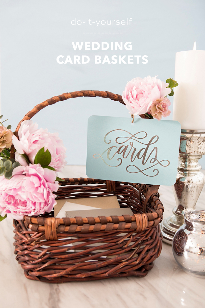 How to make the cutest wedding card baskets!
