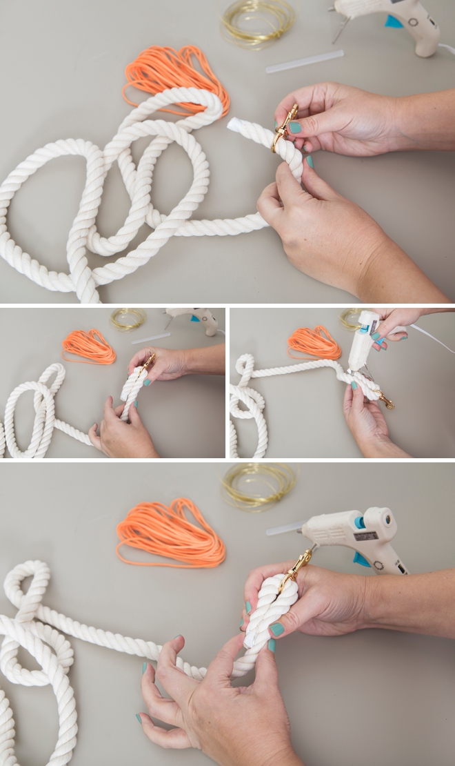Make your own custom dog leash for your wedding day!