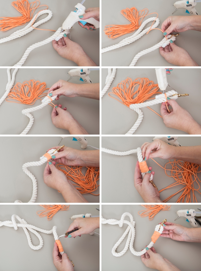 How to make the cutest wedding dog leashes!