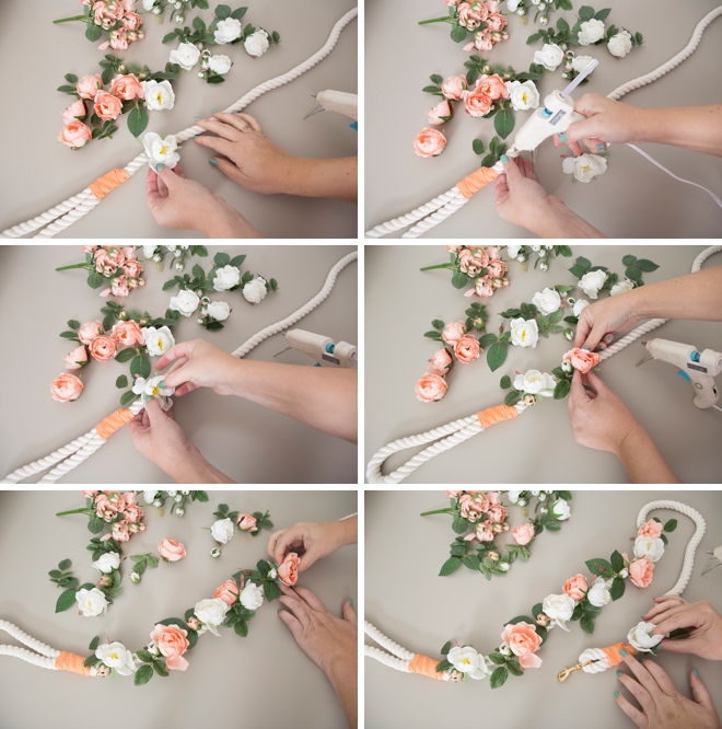 How to make the cutest wedding dog leashes!