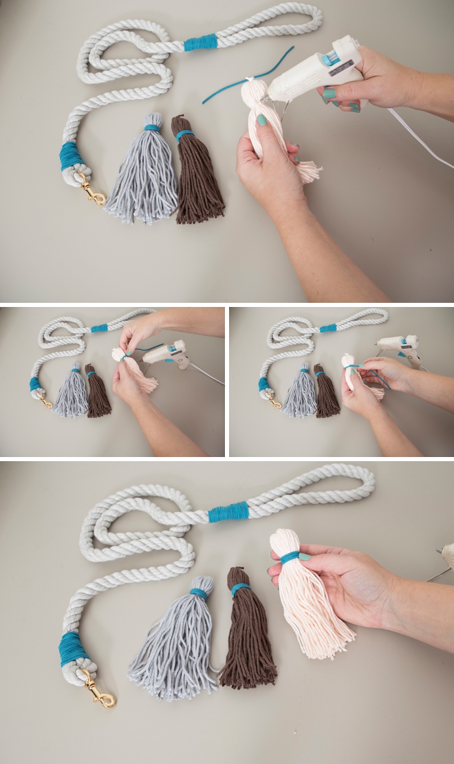 How to make the cutest wedding dog leashes!