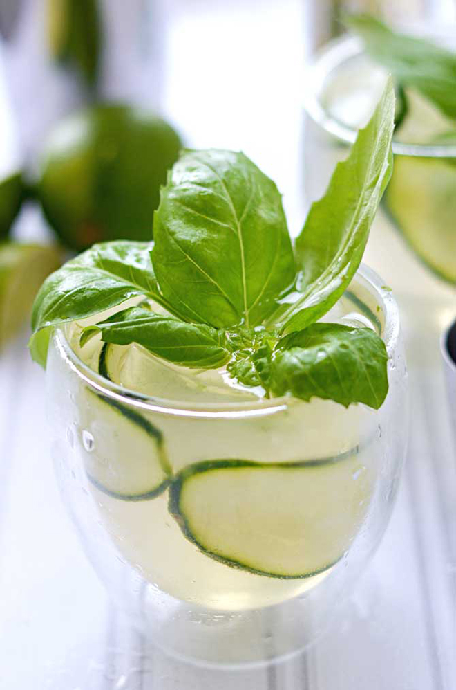 Nothing more refreshing than a cucumber cocktail on a hot day.