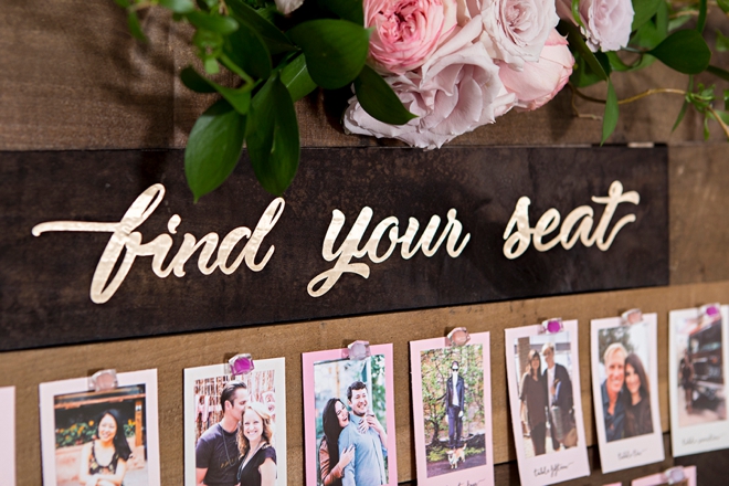 Learn how to make this DIY photo seating chart!