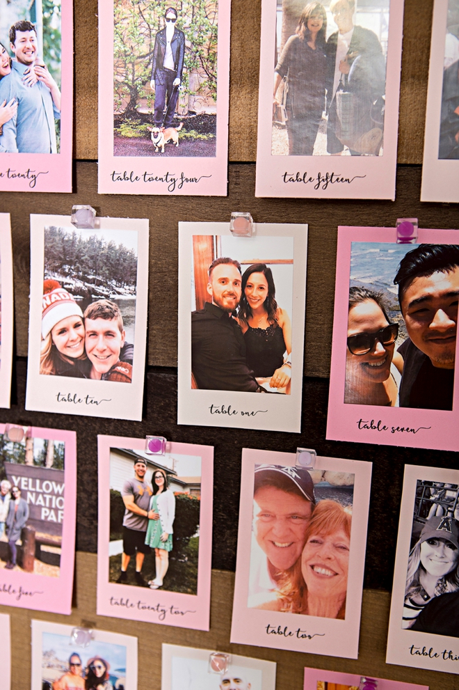 Learn how to make this DIY photo seating chart!
