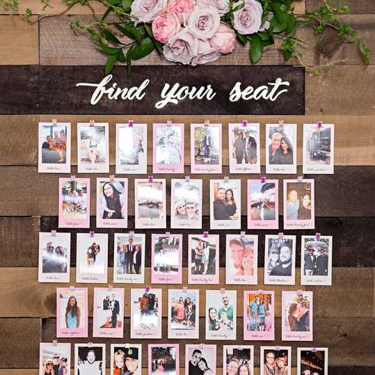 This DIY Photo Seating Chart Display Is The Absolute Cutest!!!