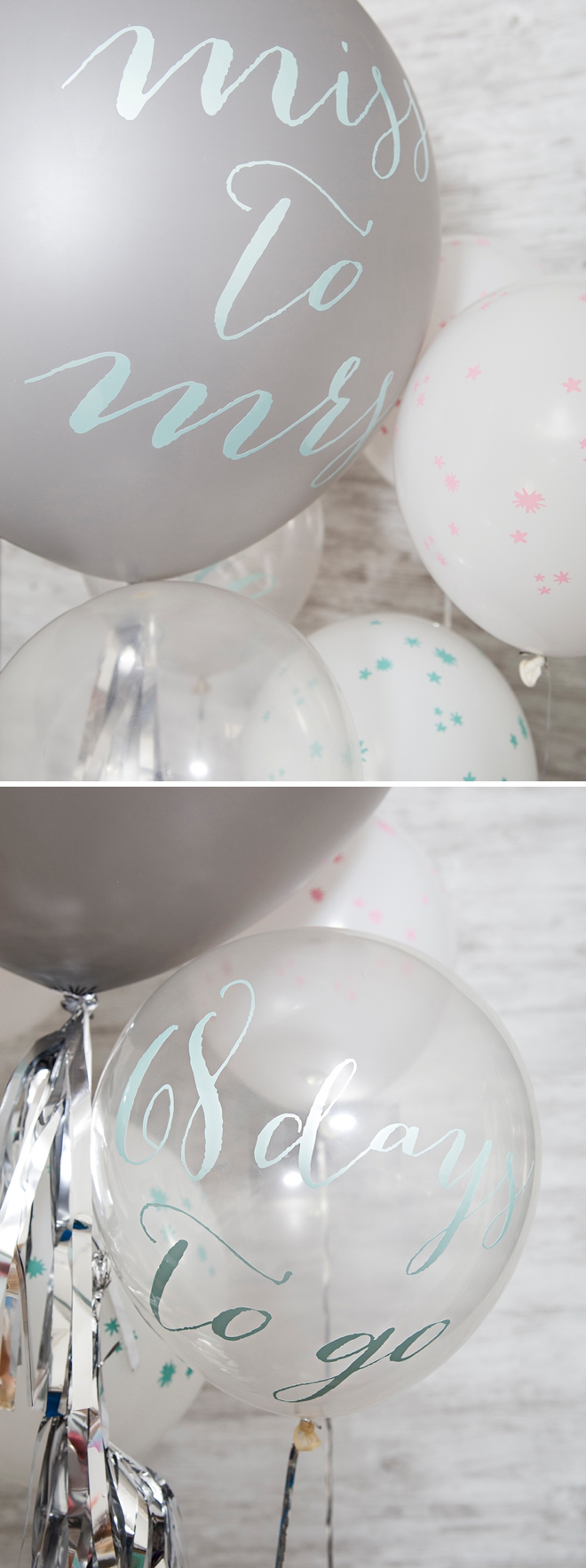 Make your own custom balloon signs using your Cricut and vinyl!