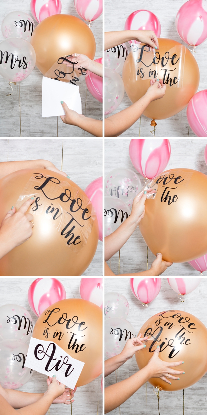 Learn how to make your own custom wedding balloon signs!