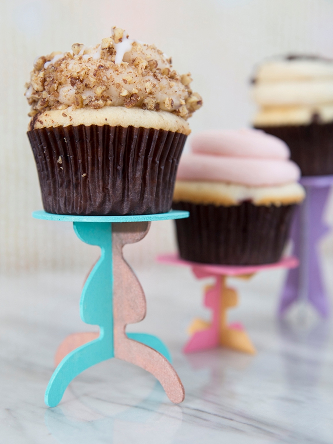 These DIY cupcake stands are the cutest!