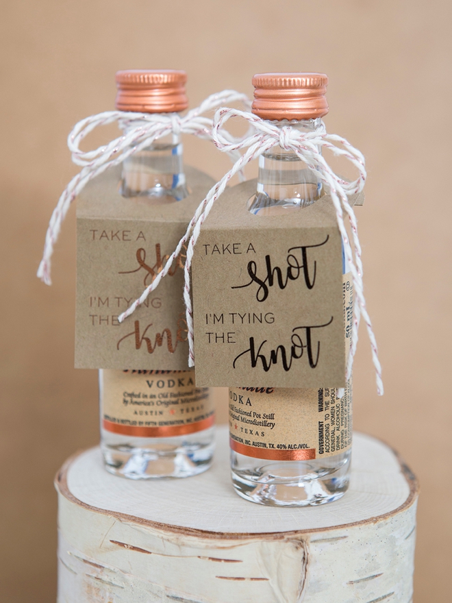 OMG, These DIY MiniAlcohol Gift Tags Are The Cutest!