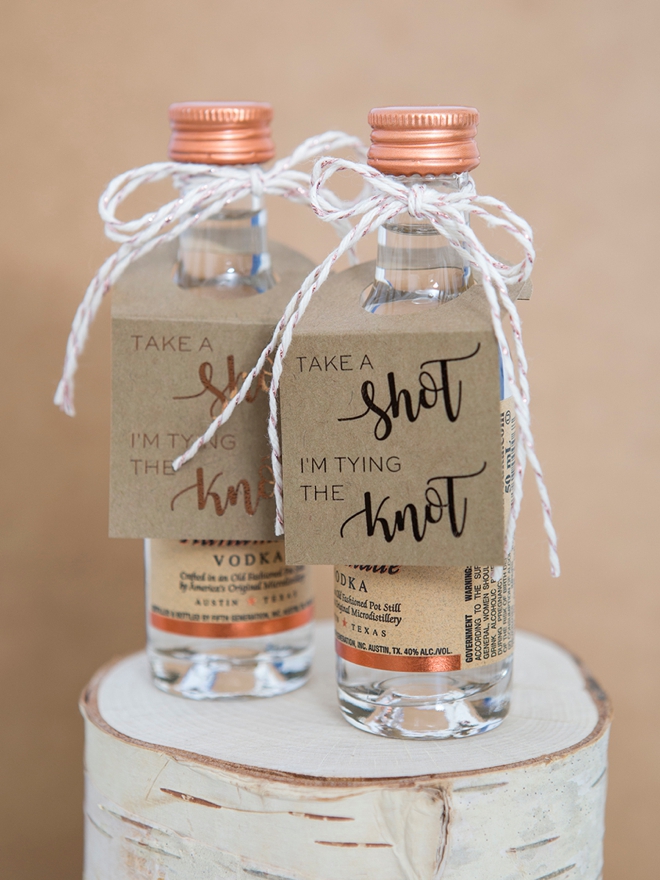 OMG These DIY Mini Alcohol Gift Tags Are The Cutest 