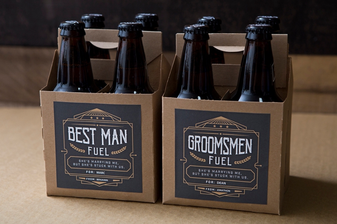 OMG, these DIY groomsmen beer gifts are the best!