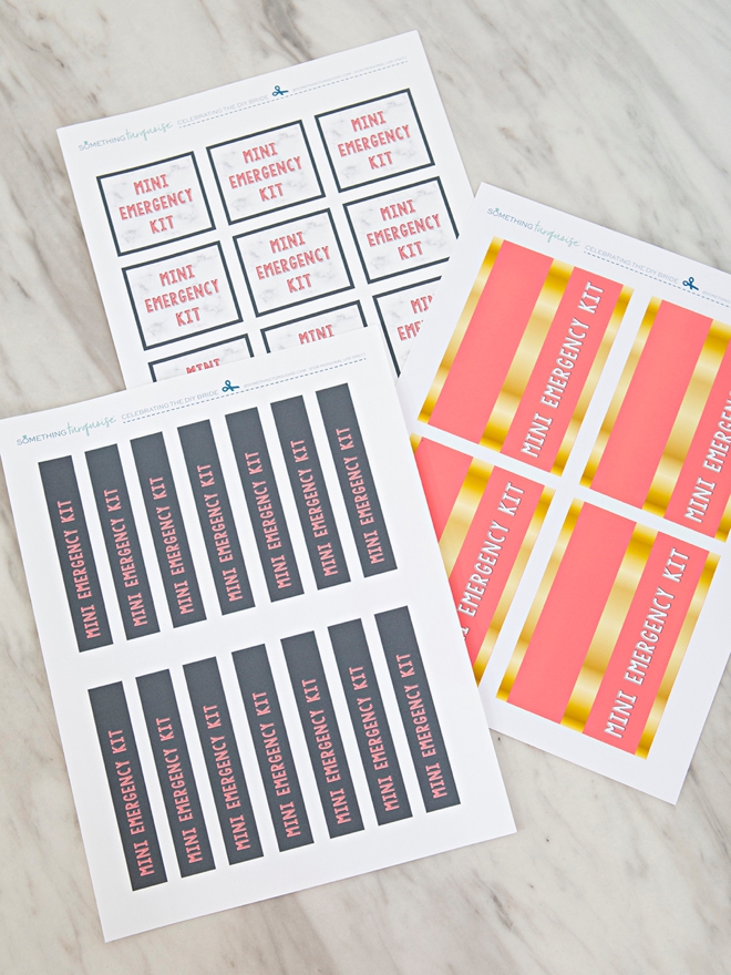These DIY mini-emergency kits are perfect for your bachelorette party!