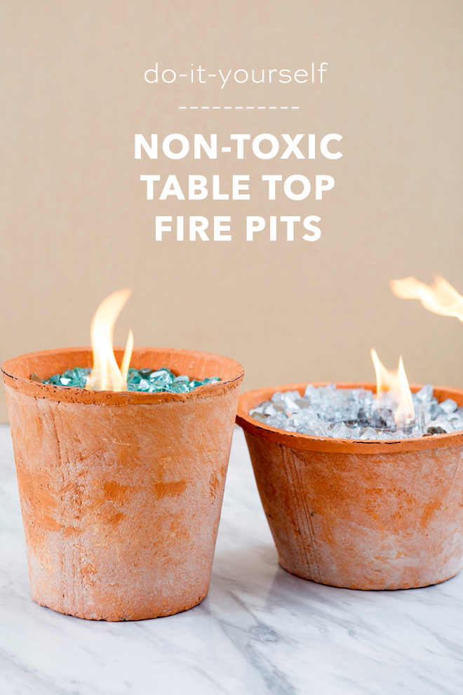 Learn how to make your own table top fire pits!