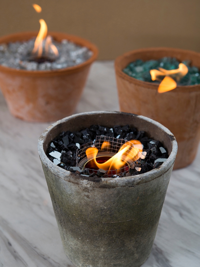 You HAVE To See These DIY, Non-Toxic Table Top Fire Pits!