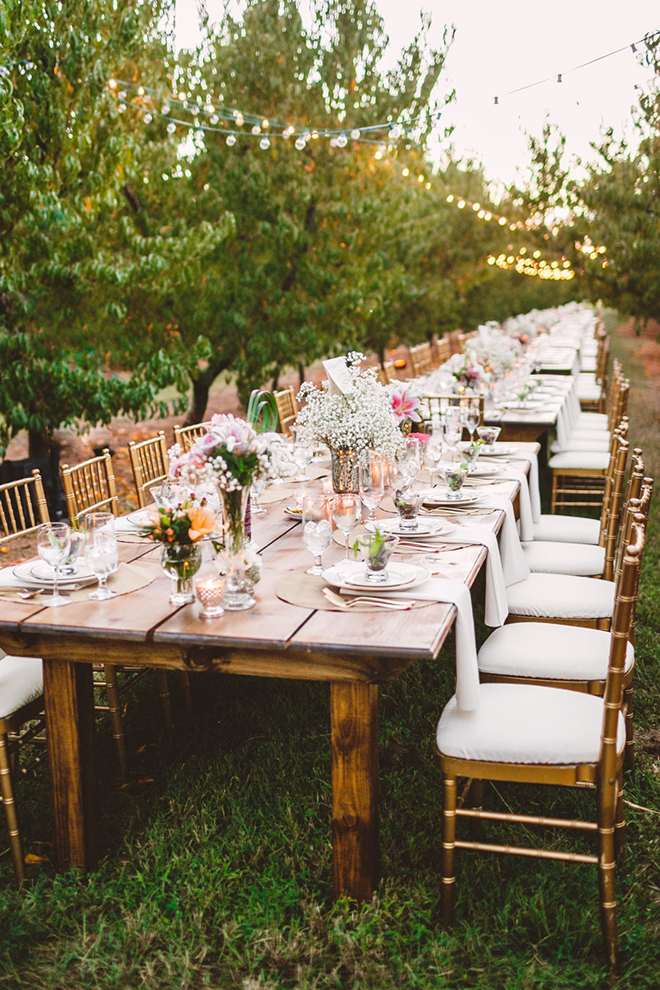 An intimate orchard wedding is always a great idea.