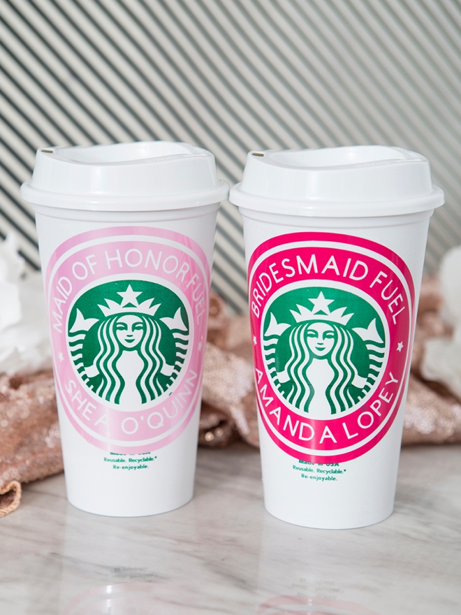 DIY Customized Starbucks Cups - Personalize With a Name