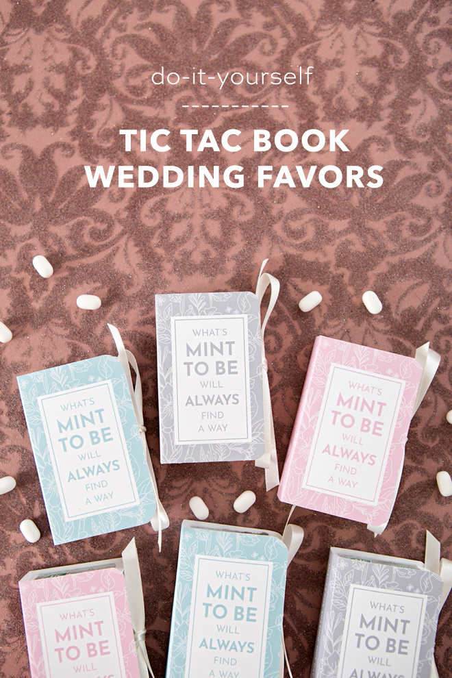 These DIY tic-tac book wedding favors are the cutest!