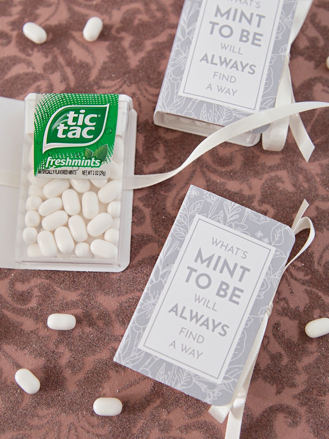 These DIY tic-tac book wedding favors are the cutest!