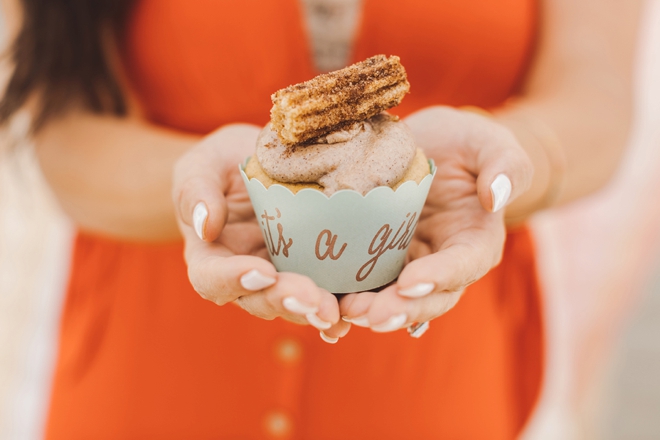 Churro themed baby shower dessert bar!