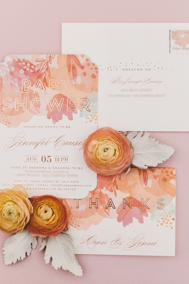 Gorgeous baby shower invitations and thank you cards from Minted!