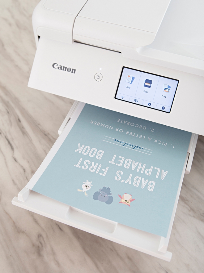 This FREE printable baby's first alphabet book is the absolute cutest!