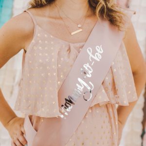 DIY Mommy-To-Be Sash made with the Cricut Explore Air2 Martha Stewart Edition!