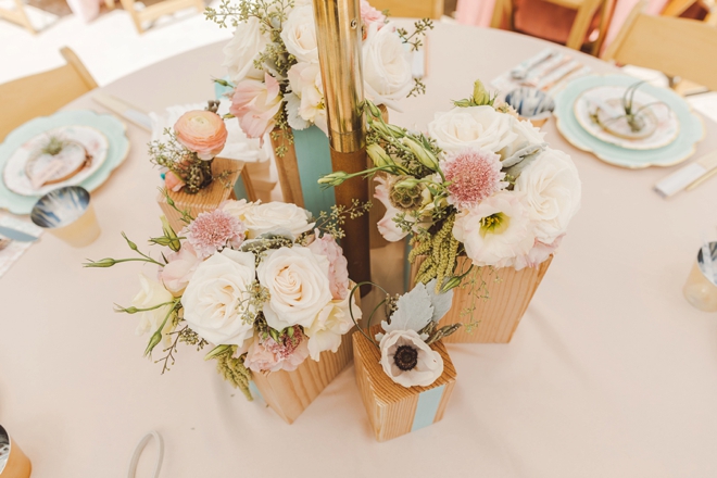 These DIY wood vase centerpieces are just gorgeous!