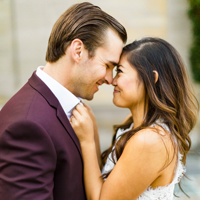 We're in LOVE with this couple's dressed up Greystone Manor engagement session!