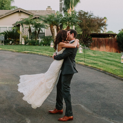 We're in LOVE with this adorable couple and their stunning backyard DIY wedding!