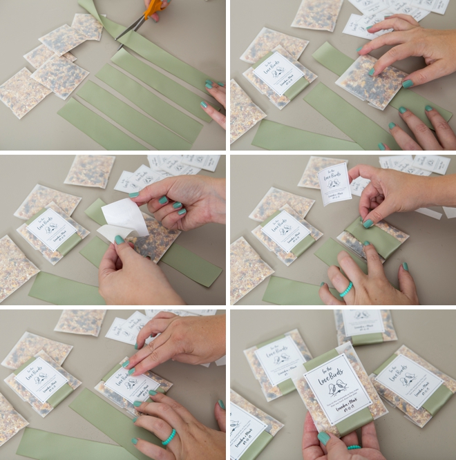 These DIY birdseed toss favors are the absolute cutest!