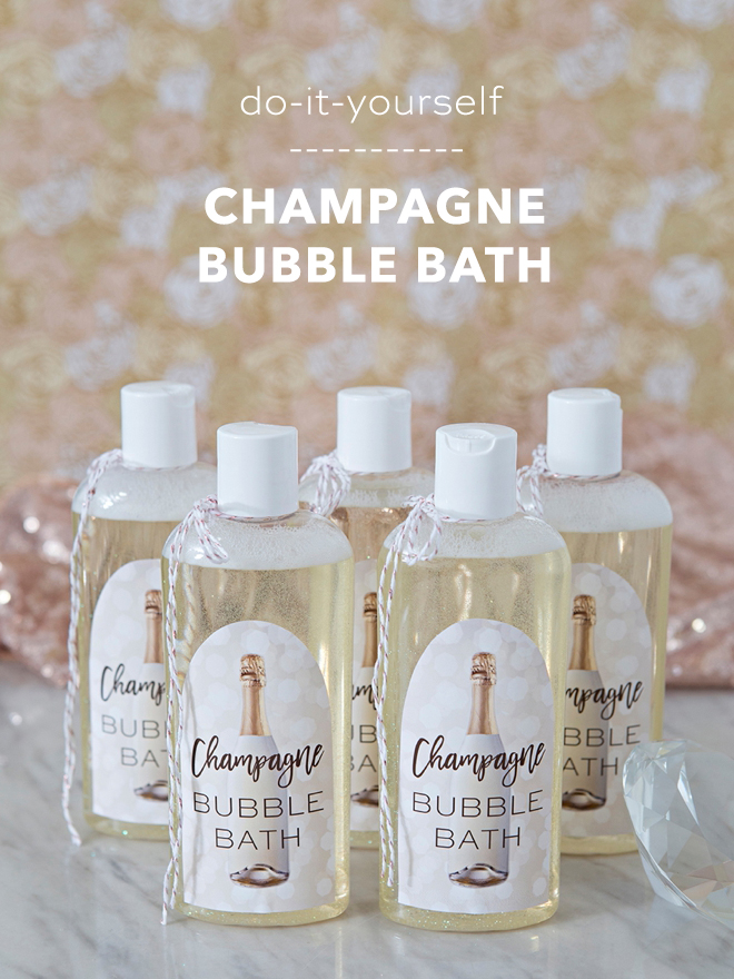 DIY Champagne Bubble Bath, wow how awesome!
