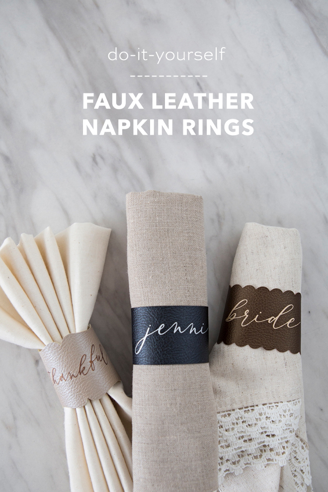 These DIY napkin rings are simply stunning!