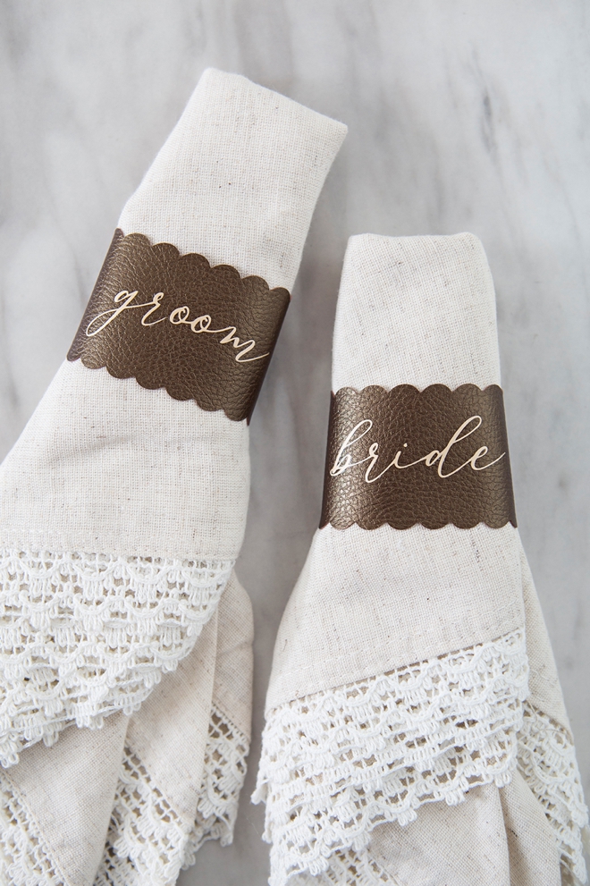 Learn how to make your own napkin rings with Cricut!