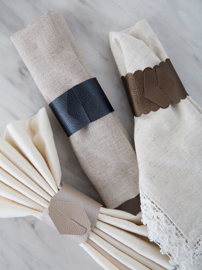 Learn how to make your own napkin rings with Cricut!