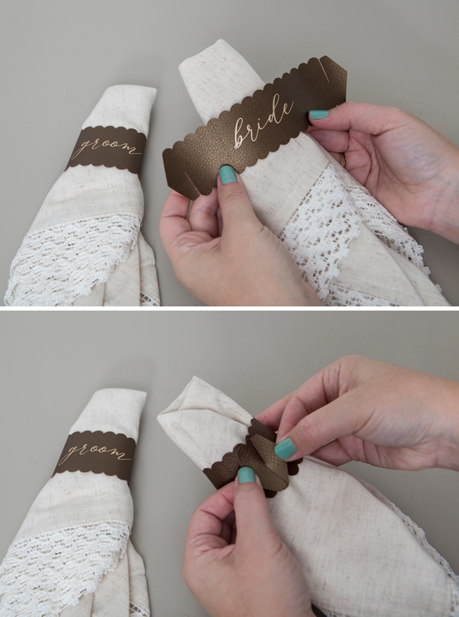 These DIY napkin rings are simply stunning!