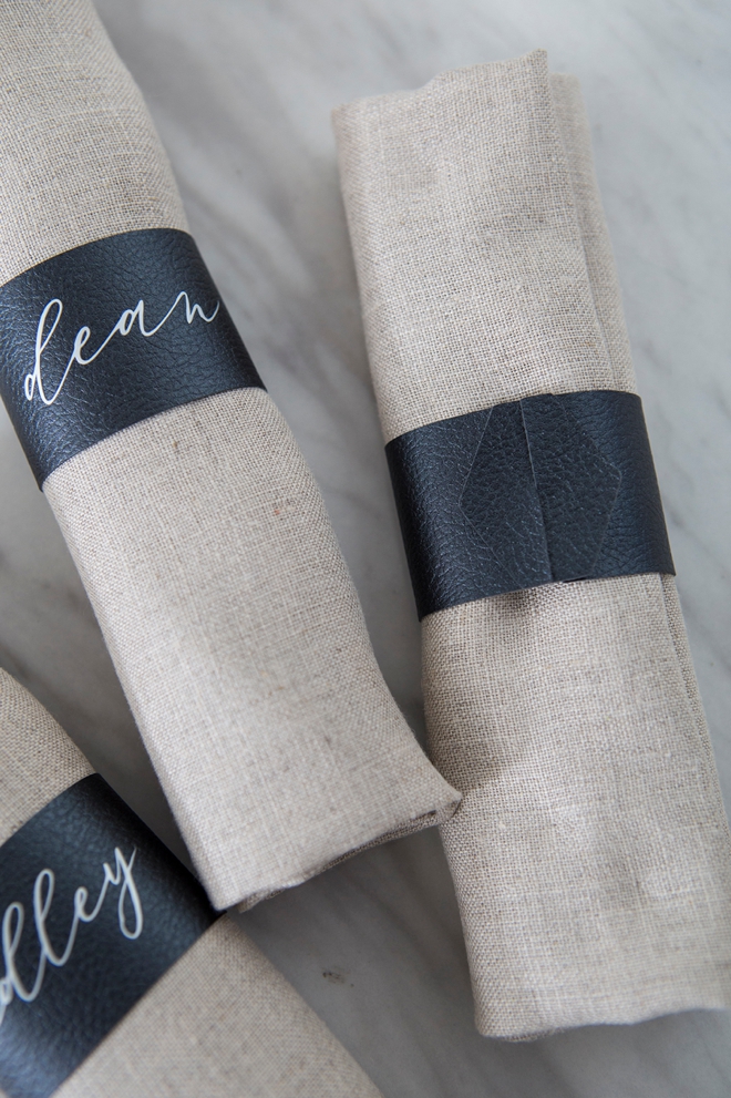 These DIY napkin rings are simply stunning!