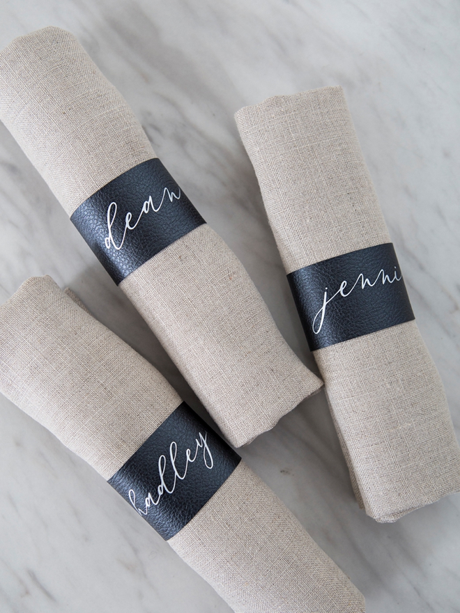 These DIY napkin rings are simply stunning!